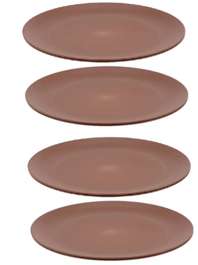 Travellife Nova Cacao 20 cm Camping Ontbijtbord - Set van 4 - Melamine- en BPA-vrij