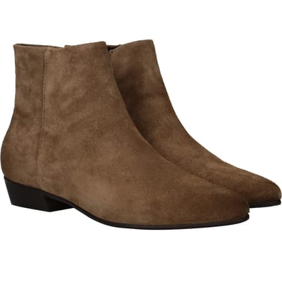 LOFF1881 Enkellaarsjes - Dames - Taupe - Maat:36