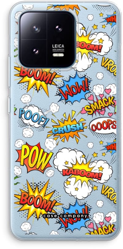 Case Company® - Hoesje geschikt voor Xiaomi 13 Pro hoesje - Pow Smack - Soft Cover Telefoonhoesje - Bescherming aan alle Kanten en Schermrand