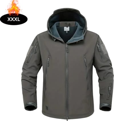 Livano Windjas Heren - Parka - Lente & Herfst - Jas - Volwassen - Windjack - Windbreaker - Outdoor - Grijs - XXXL