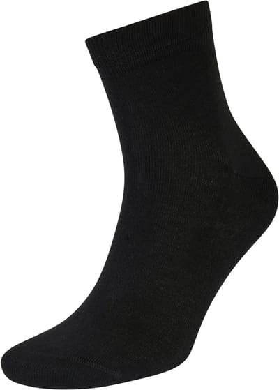 10CEL 6 paar quarter socks zwart 35-38 gemaakt van TENCEL™ Lyocell