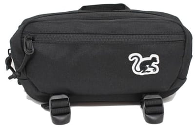Crossbody heuptas - Hondentas - Unisex tas voor volwassenen - 1,5 liter - Gerecycled (zwart)