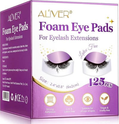 Foam Eye Pads | voor wimperextensions | hypoallergeen | latex vrij | eenvoudig te gebruiken