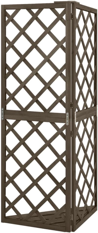 Hoektrellis-Grijs-Massief-Vurenhout-50x50x145cm