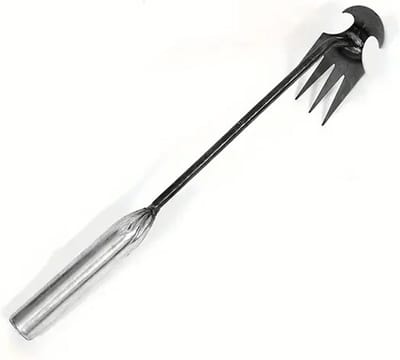 Onkruidsteker Staal - Wiedeg - Onkruid Verwijderen - Paalwortels Verwijderen - 300 mm - Zilver