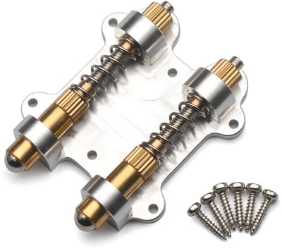 WK Tremolo Bridge Stabilizer – Dubbele Body Zero-Point Stopper voor Elektrische Gitaar, Messing, Past op Floyd Rose, Fender, Gotoh, Ibanez