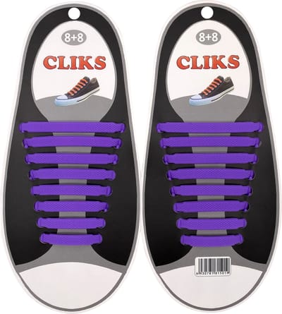 Elastische Veters Paars - Zonder Strikken - 1 Paar Schoenen - Kinderen & Volwassenen - CLIKS