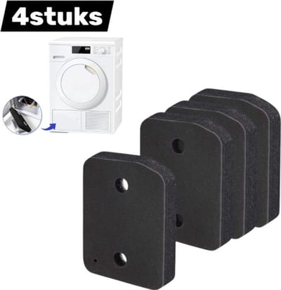 REWYTAZ-4 stuks- Droger Filter Sponsfilter - voor Miele 9164761 Warmtepompdroger - 207 x 157 x 30 mm Droger Pluizenfilter Sponsfilter - voor Wasdrogers - Basisfilter - mat zwart