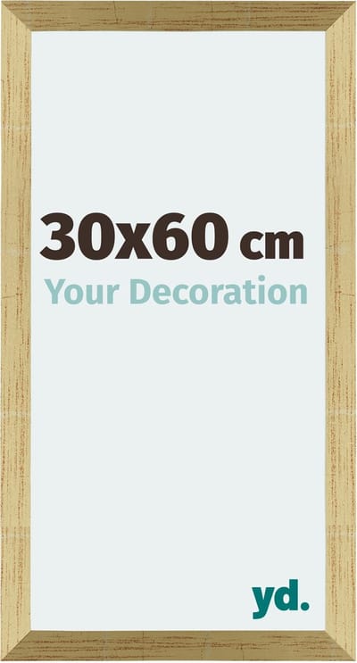 Your Decoration - Fotolijst 30x60 cm - MDF - Goud Glans - Mura