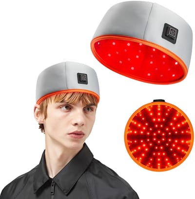 Dailygoods - Roodlichttherapie Cap - Haargroeicap - Adem-pulsmodus - Rood - Hoofdhuidstimulatie - Verzorging voor dunner wordend haar
