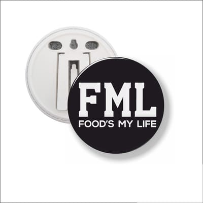Button Met Clip 58 MM - FML Foods My Life