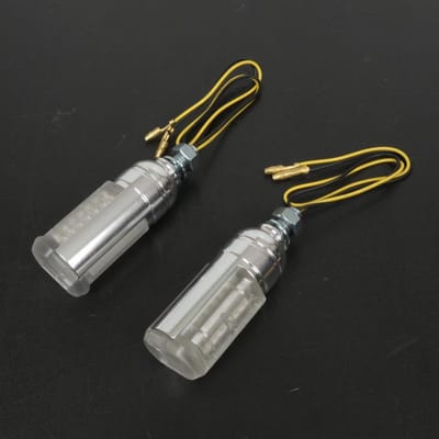 Paire de clignotant tuning Mad Cylinder à LED 12V homologué pour moto Neuf
