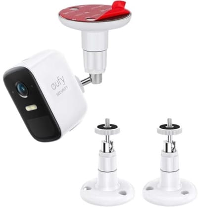 PromoHome Universele Zelfklevende VHB Wandhouder voor Bewakingscamera's - 2 Stuks - Geschikt voor Arlo, eufy, Google Nest Cam, Ring Stick Up Cam en Camera's met 1/4 Schroefdraad