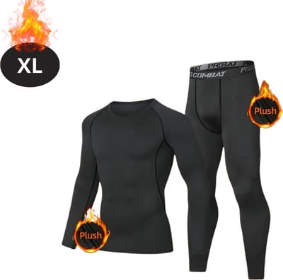 Bovista Thermokleding Heren - Thermobroek - Thermoset - Thermolegging - Winter - Thermoshirt - Zwart - XL