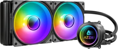 Azza LCAZ-240C-ARGB koelsysteem voor computers Processor Kit voor vloeistofkoeling 12 cm Zwart 1 stuk(s)