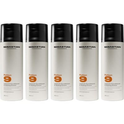 5x Sebastian Potion 9 Leave-In Conditioner & Styling Cream 150ml