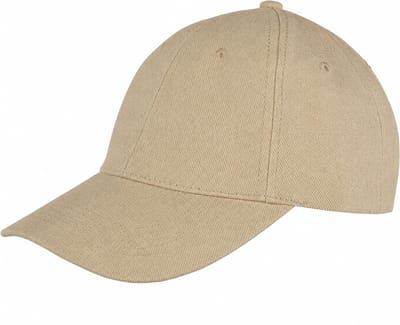 Okado Baseball Cap Kaki – Katoenen Baseball Pet met 6 Panelen – Verstelbare Unisex Pet met Klittenbandsluiting – One Size voor Dames en Heren