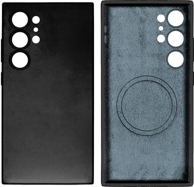 Rixus For Samsung Galaxy S24 Ultra 5G S928B Soft TPU Phone Case With MagSafe Black
