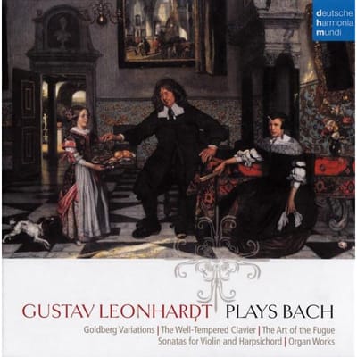 CD GUSTAV LEONHARDT Gustav Leonhardt Speelt Bach 88691953072 Deutsche Harmon 2012 Europa Klassiek Gebruikt black