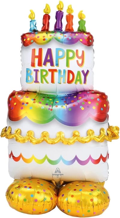 Amscan - Airloonz - Birthday cake (134cm)