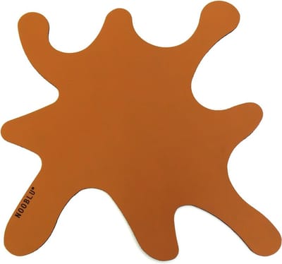 NOOBLU SPLASH onderzetters 15 x 15 cm - Kleur: Cognac, Aantal: set van 8