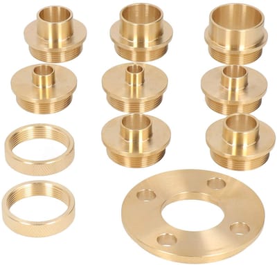 VT Goods - Router Guide Kit - 11-delige set - Messing sjabloon router gids kit - Inclusief opbergkoffer - Router accessoires voor precisiewerk - Ges...