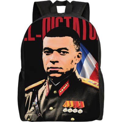 2026 Dictador Kylian Mbappe Meme Rugzak Outdoor Stijl Rugzakken Mannen Kleurrijk Grote Schooltassen Moderne Rugzak (as the picture,as picture)