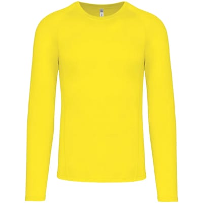 PROACT® Thermo-t-shirt Lange Mouwen PA005 - Flashy Yellow - XS