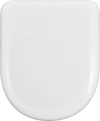 D-U-vormige WC-bril compatibel verstelbaar afneembaar roestvrijstalen scharnier eenvoudige installatie reiniging robuust 43 x 36 x 5 cm wit