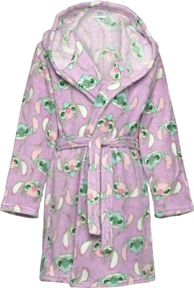 Disney Lilo en Stitch - Badjas - Maat 98 - Paars - Ochtendjas