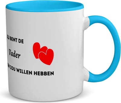 Akyol - jij bent de vader die iedereen zou willen hebben koffiemok - theemok - blauw - Vader - geweldige papa - liefste vader - verjaardag - cadeau - kado - bedankje - geschenk - 350 ML inhoud