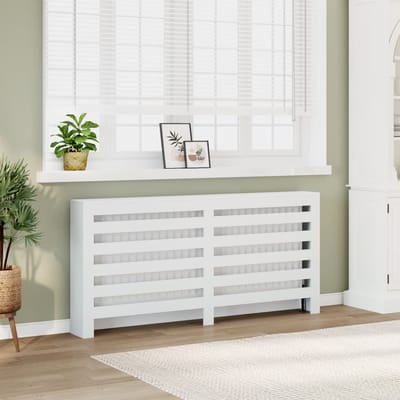 vidaXL Radiatorombouw 175x20x82 cm bewerkt hout wit
