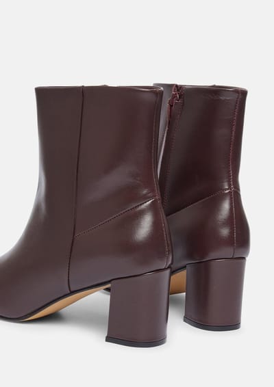 Leren veterboots voor vrouwen COMMA
