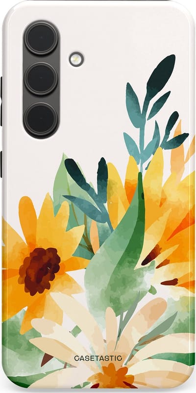 Casetastic Hoesje Geschikt voor Samsung S24 - Stijlvolle Beschermende Duo-layer Case - Zomergloed