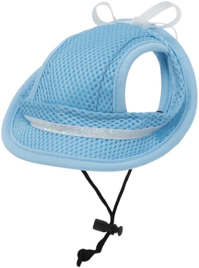 Dailygoods- Hondenzonnehoed Verstelbaar - Honkbalpet - Oorgaten - Zomeraccessoire - Outdoor - Hoogwaardig Polyester - Hondenspet