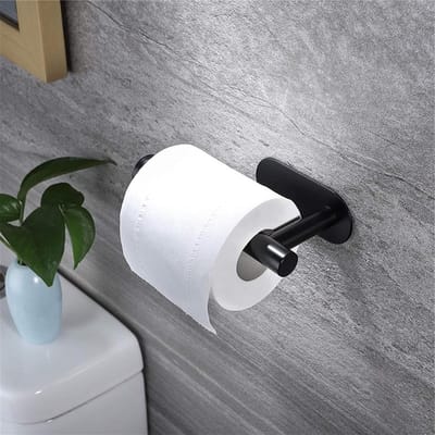Wandbevestigde Toiletpapierhouder van Verchroomd RVS voor Badkamer en Keukenopslag, Stijlvol en Duurzaam