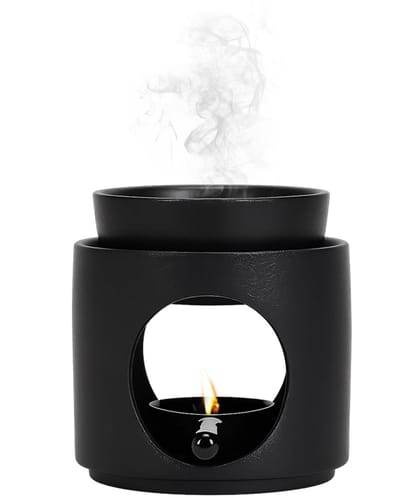 Dailygoods- Geurlamp Keramisch - Aromatherapie - Theelicht - Kamergeur Diffuser - Hoogwaardig Materiaal - Geschikt voor Etherische Oliën - Aromalamp