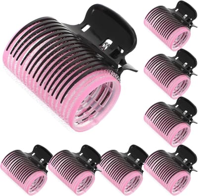 SnelShoppen - Roller Curler Clips Set - 16 Stuks Grote Haarrollers en Clips - Veelzijdige Styling Set voor Gemakkelijke Krullen en Golfjes - Lichtgewi