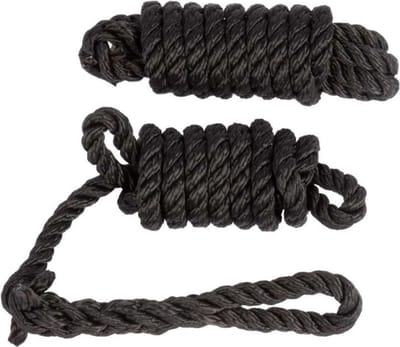 2 stuks fenderlijn | Zwart | 1,5 meter lang, 8mm dik met 3 strengen - ZWART