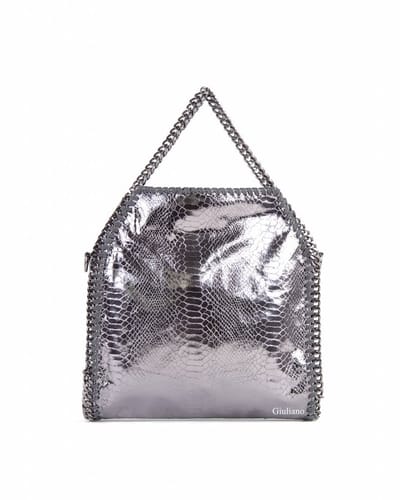 Giuliano kunstlederen schoudertas Sorella - Black iron - Dames - Metallic