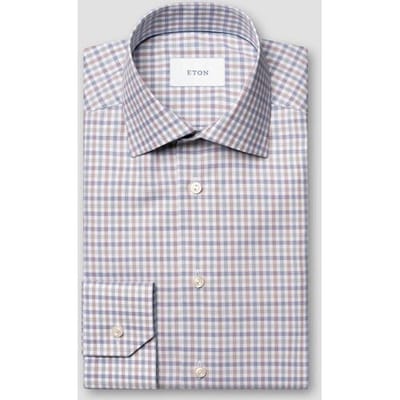 Eton Overhemd Three Color Check Organic Cotton Fine Twill Multicolor / male