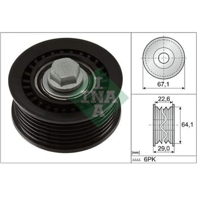 Schaeffler Ina Rondsel/geleiderpoelie, V-ribbelriem INA 532 1076 10