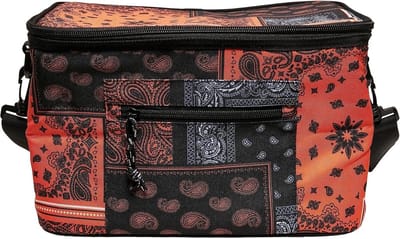 Unisex Koeltas met Bandana Patchwork Print voor Boodschappen en Outdoor