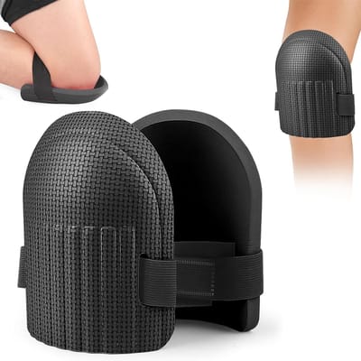 Kniebeschermers voor Tuinieren & Klussen - Comfortabele Kniepads van EVA Schuim - Schokabsorberende & Waterbestendig - Knee Pads Bouw - Kniestukken - Kniemat - Kniebescherming - Voor Stratenmaker, Klussen, Sport, Bouw, Tuin -Zwart - 1 Paar - SOLLBRY®