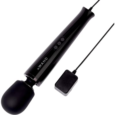 Le Wand Powerful Plug-In Vibrerende Massage Vibrator Zwart