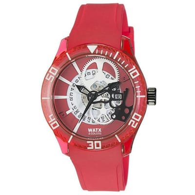 Zegarek WATXANDCO REWA1919. Kwarcowy, Kolor czerwony. Unisex.