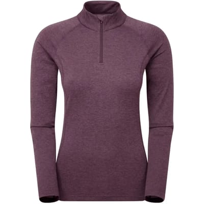Montane Dart Half Rits Lange Mouw T-shirt Paars M Vrouw