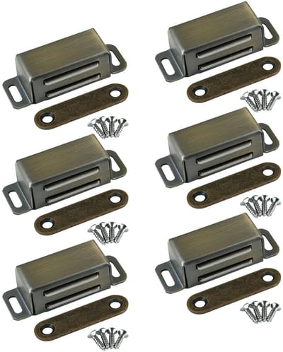 Dailygoods- Magneetsnapper sterke 8 kg - Deurmagneet - Magneetsluiting - Kogelsnapper - Roestvrij staal - Compact design - Deursluiting