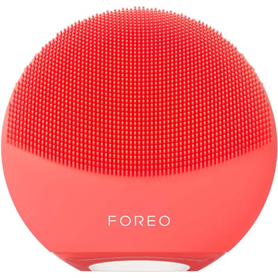FOREO LUNA 4 mini smart 2-zone gezichtsreinigingsborstel voor alle huidtypen, Coral
