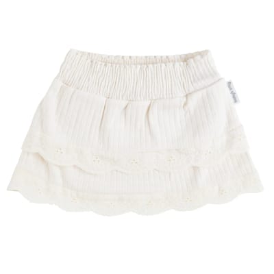 Baby's Only Rokje Dream - Meisjes rokje - Zomerrokje gemaakt uit 100% ecologisch katoen - Cream - Maat 50 - GOTS